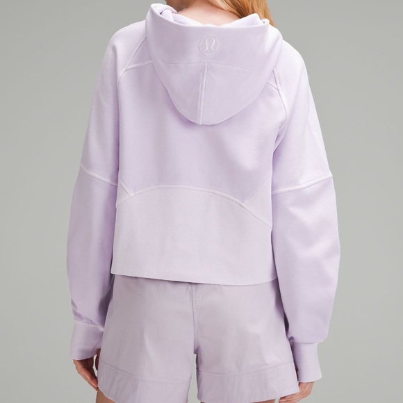 LULULEMON NWT Scuba Oversized Half Zip HoodieDYE Color Mineral Dye Purple Cosmos - Picture 2 of 6